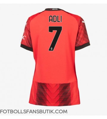 AC Milan Yacine Adli #7 Replika Hemmatröja Damer 2023-24 Kortärmad